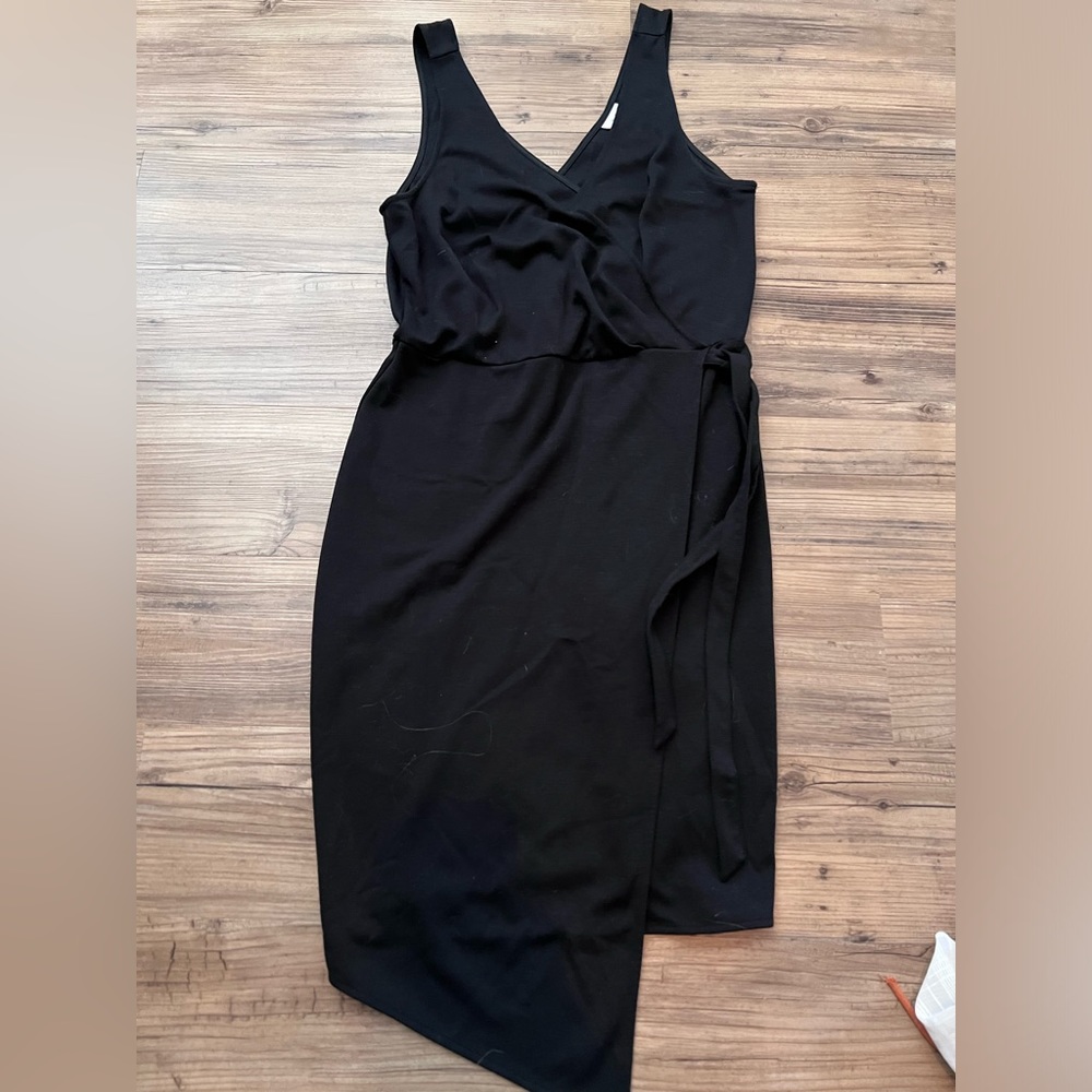 Black asymmetrical dress